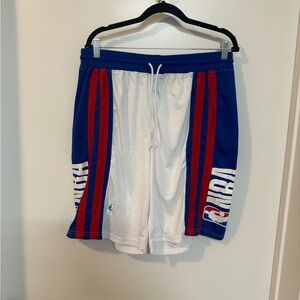 NBA Blue and White Men’s Athletic Shorts
